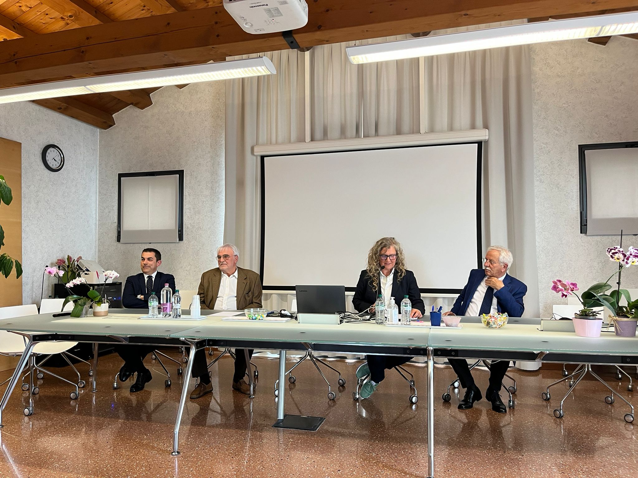 I Presidenti dell'Ordine degli Ingegneri di Treviso Ing. Baldessin Ing. Zugno Ing, Gatto Ing. Dal Cin
